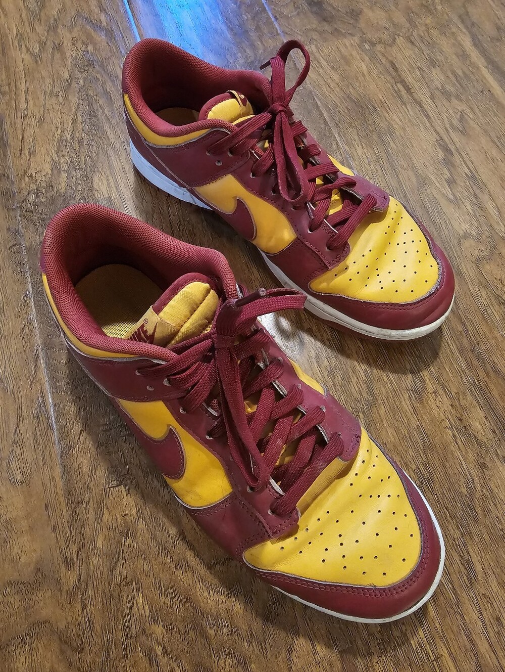 Nike Men's Low-Top Sneakers in Maroon and Yellow Gold - 10.5 US - Picture 6 of 6